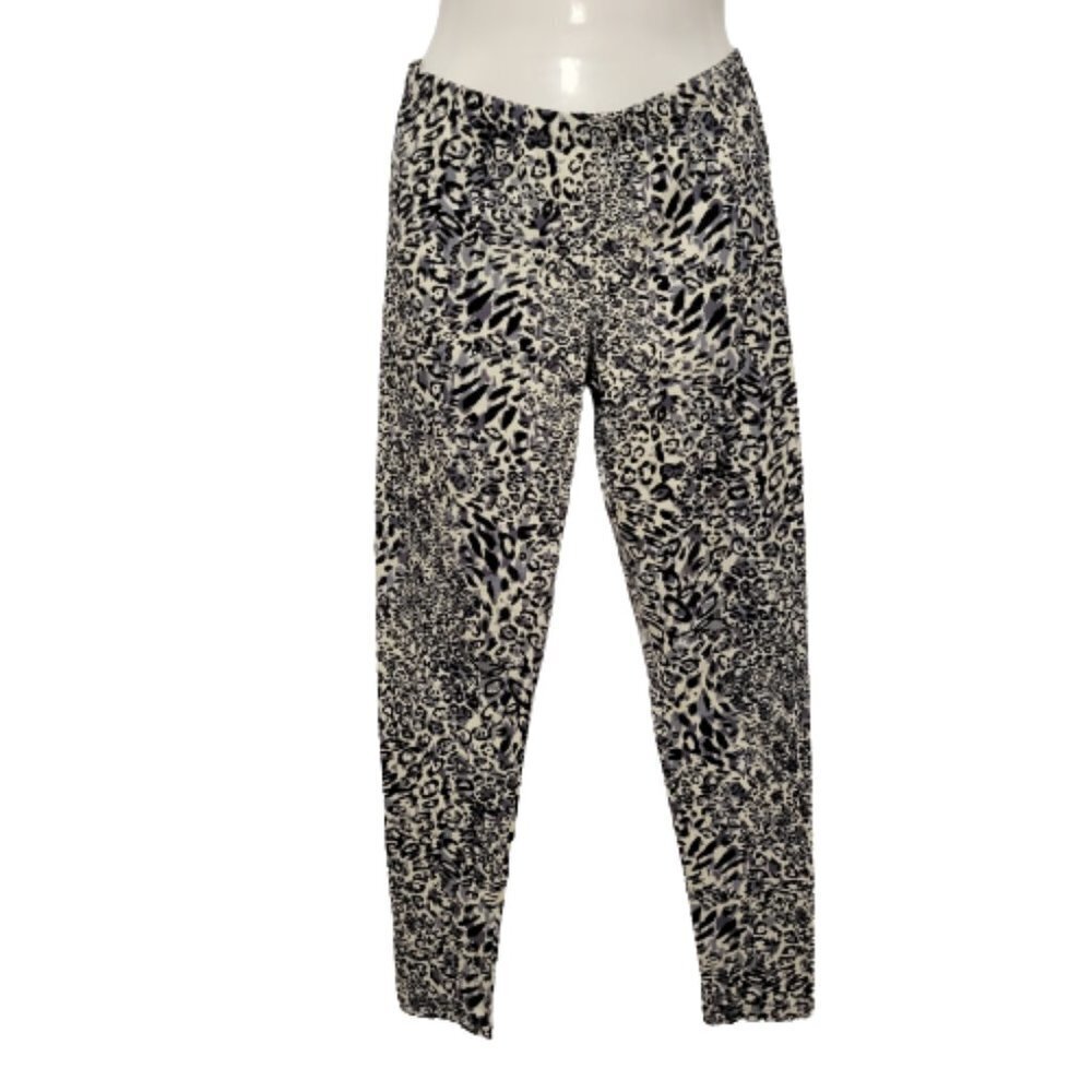 Black and White Animal Print Leggings Size S - Picture 2 of 8